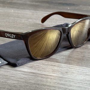 Oakley Frogskins BROWN GOLD LENS OO9013 Sunglasses